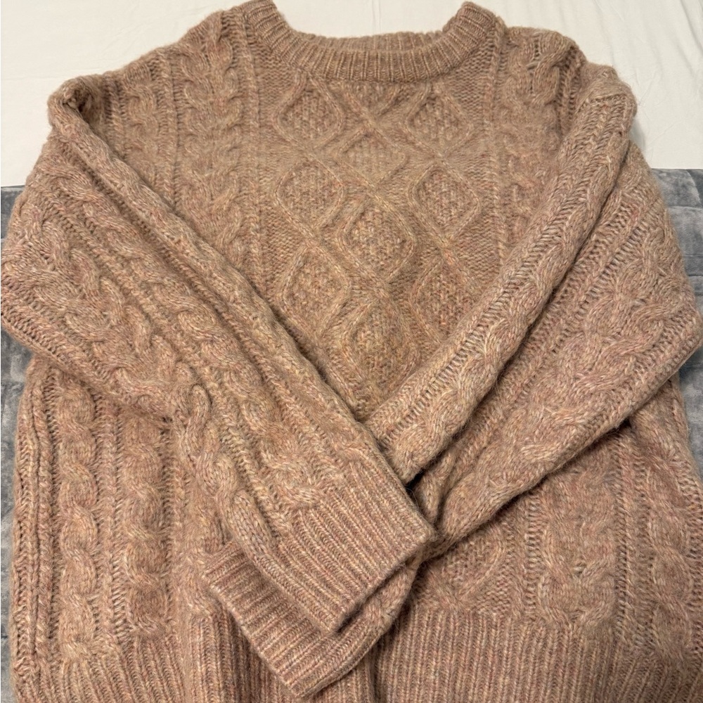 Daily Drills Cable Knit Sweater